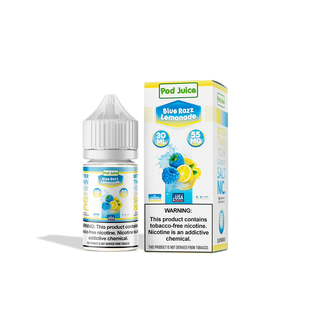 Pod Juice Salt Syn 30Ml - Blue Razz Lemon Freeze 6 Pod Juice Salt Syn 30Ml - Blue Razz Lemon Freeze
