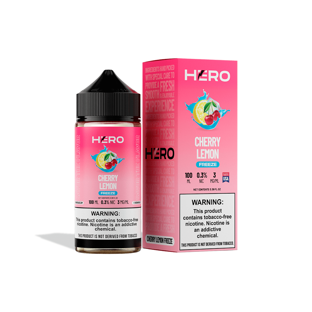 Hero Syn 100Ml - Cherry Lemon FREEZE 7 Hero Syn 100Ml - Cherry Lemon FREEZE