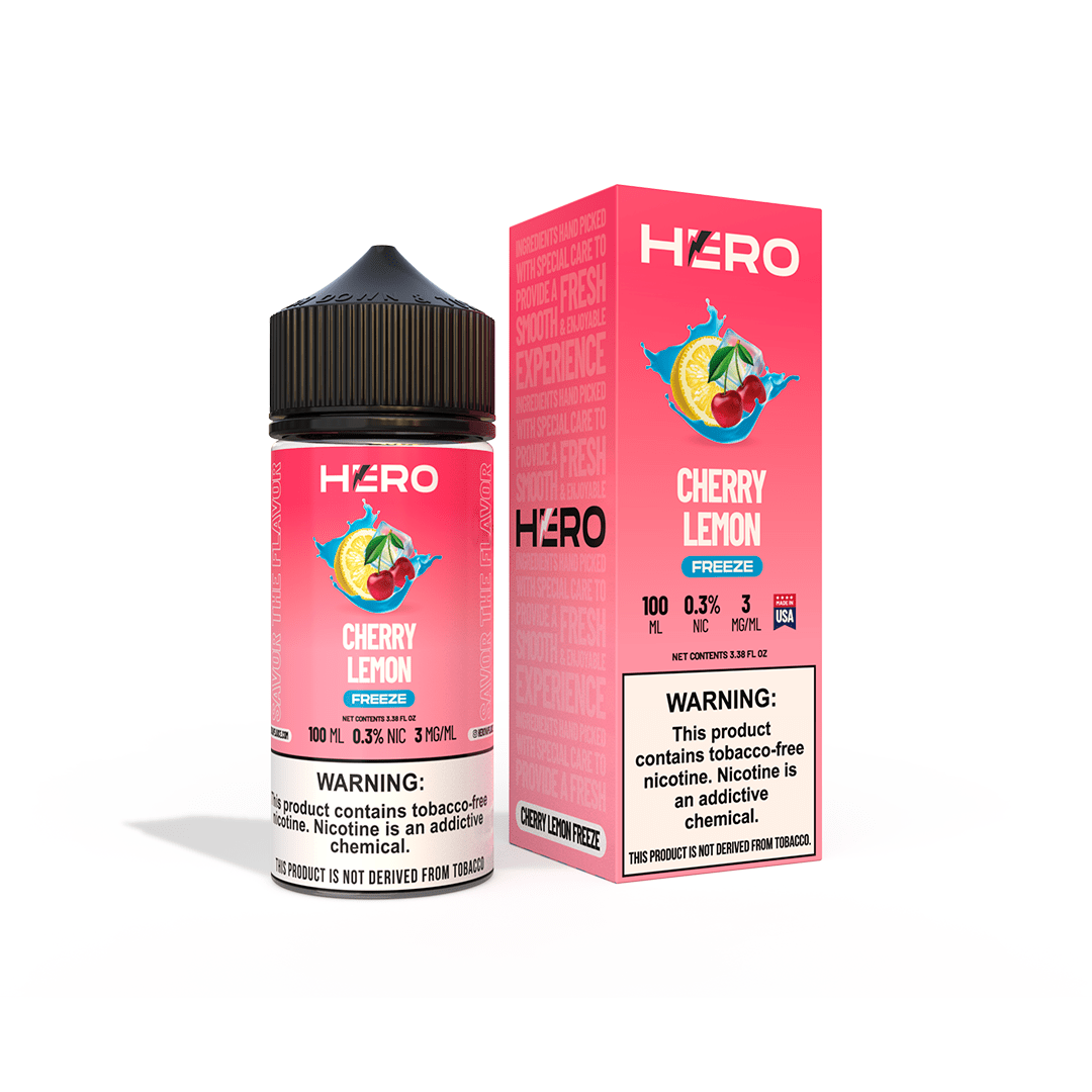 Hero Syn 100Ml - Cherry Lemon FREEZE 5 Hero Syn 100Ml - Cherry Lemon FREEZE