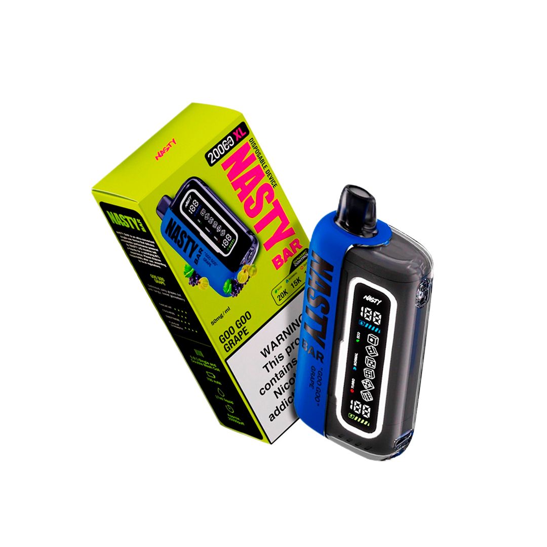 Nasty Bar XL DR20Ki - Goo Goo Grape | Vape Desechable 1 Nasty Bar XL DR20Ki - Goo Goo Grape | Vape Desechable