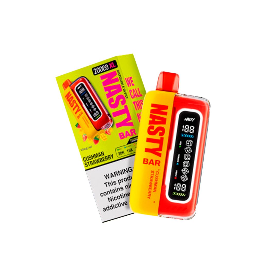 Nasty Bar XL DR20Ki - Cushman Strawberry | Vape Desechable 1 Nasty Bar XL DR20Ki - Cushman Strawberry | Vape Desechable