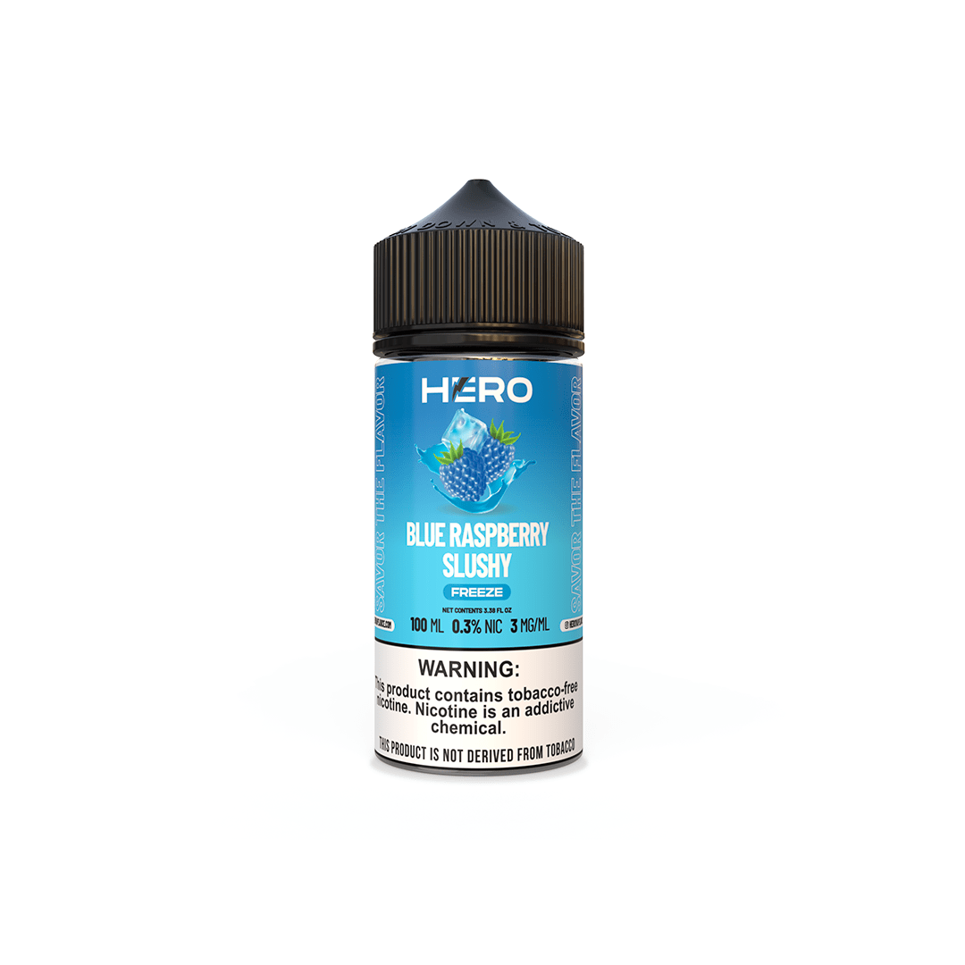 Hero Syn 100Ml - Blue Rasp Slushy FREEZE 10 Hero Syn 100Ml - Blue Rasp Slushy FREEZE