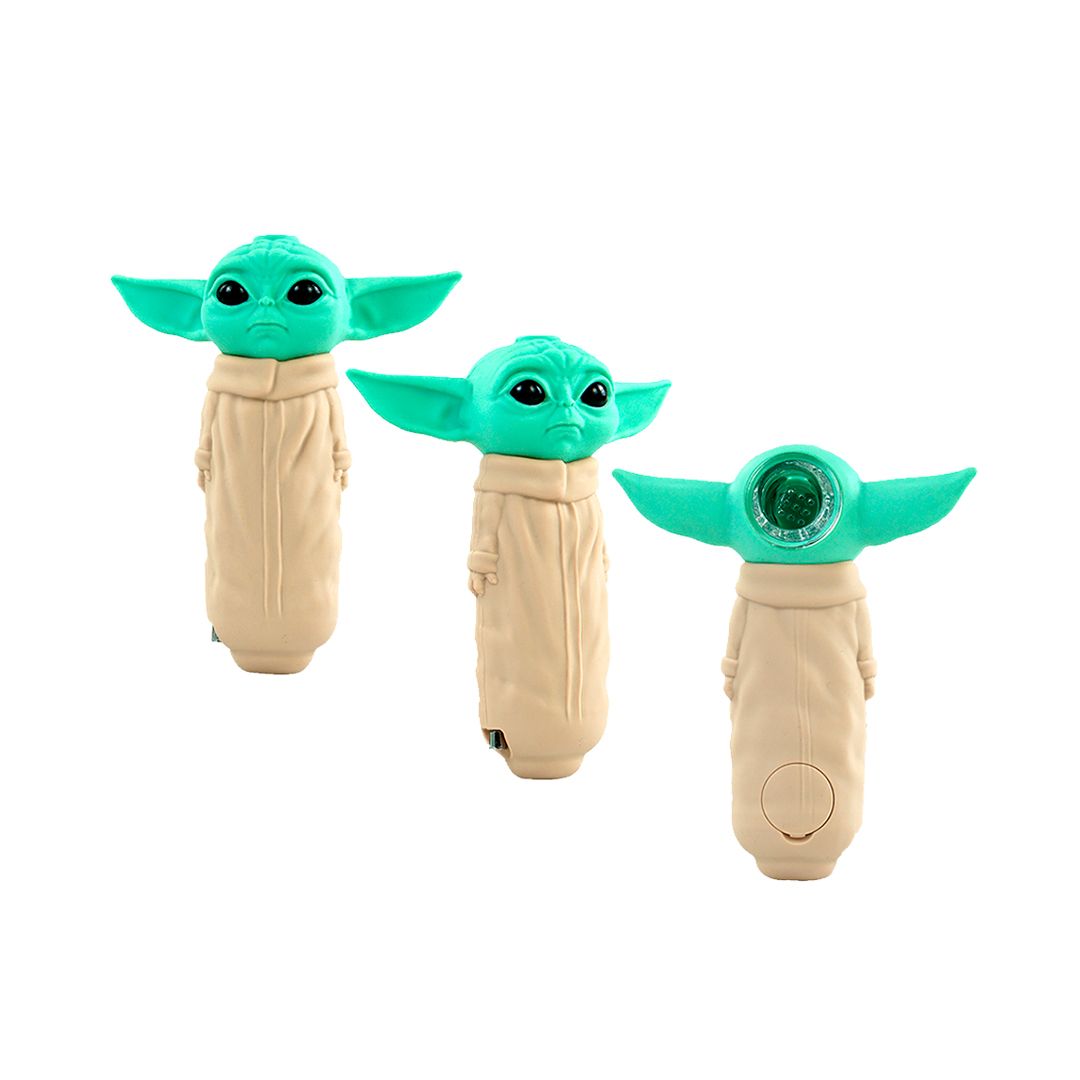 Pipa Silicona Yoda 12Cm 2 Pipa Silicona Yoda 12Cm